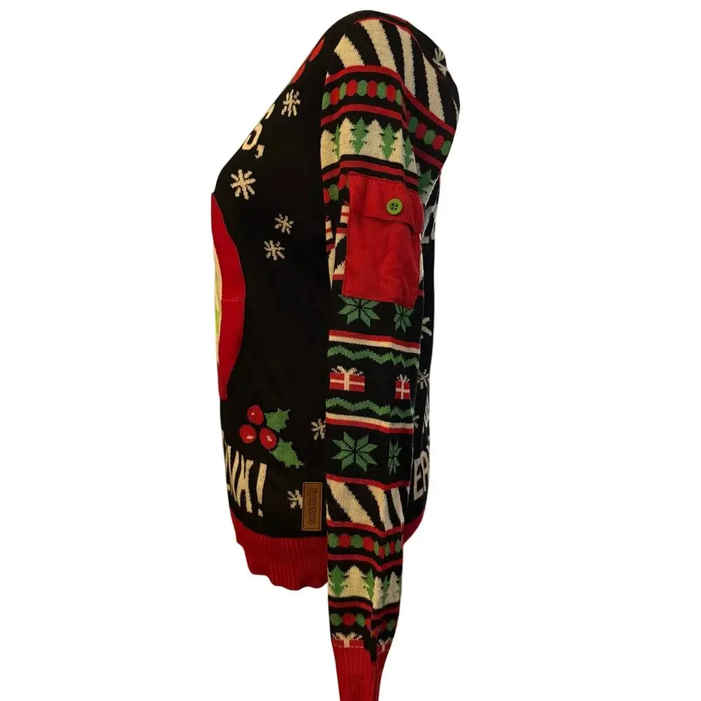 Tipsy Elves Drinking Game Ugly Christmas Sweater, Men's Size Medium